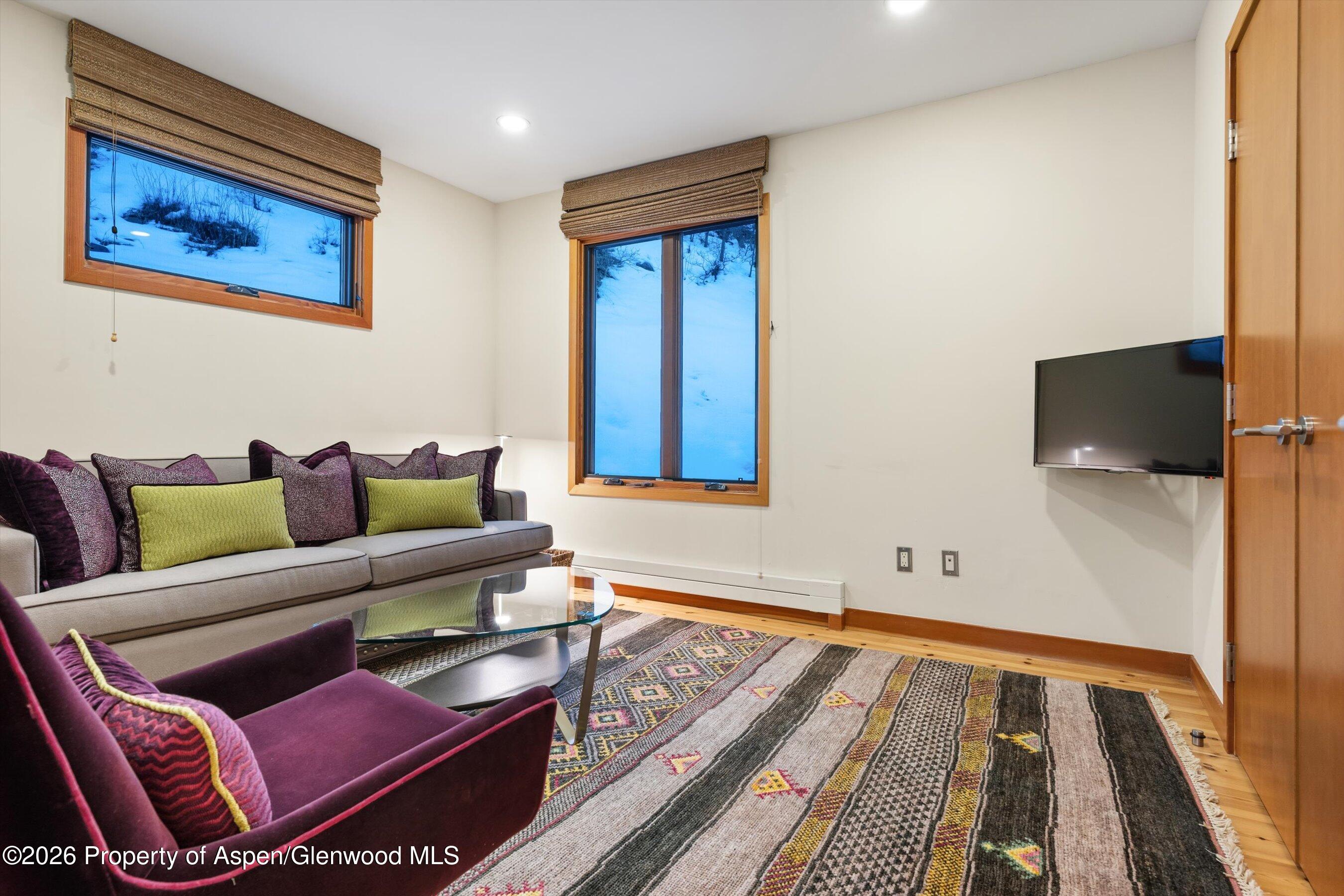 8389 Upper River Road Woody Creek, CO 81656 - Photo 24 of 27 a living room with furniture and a rug