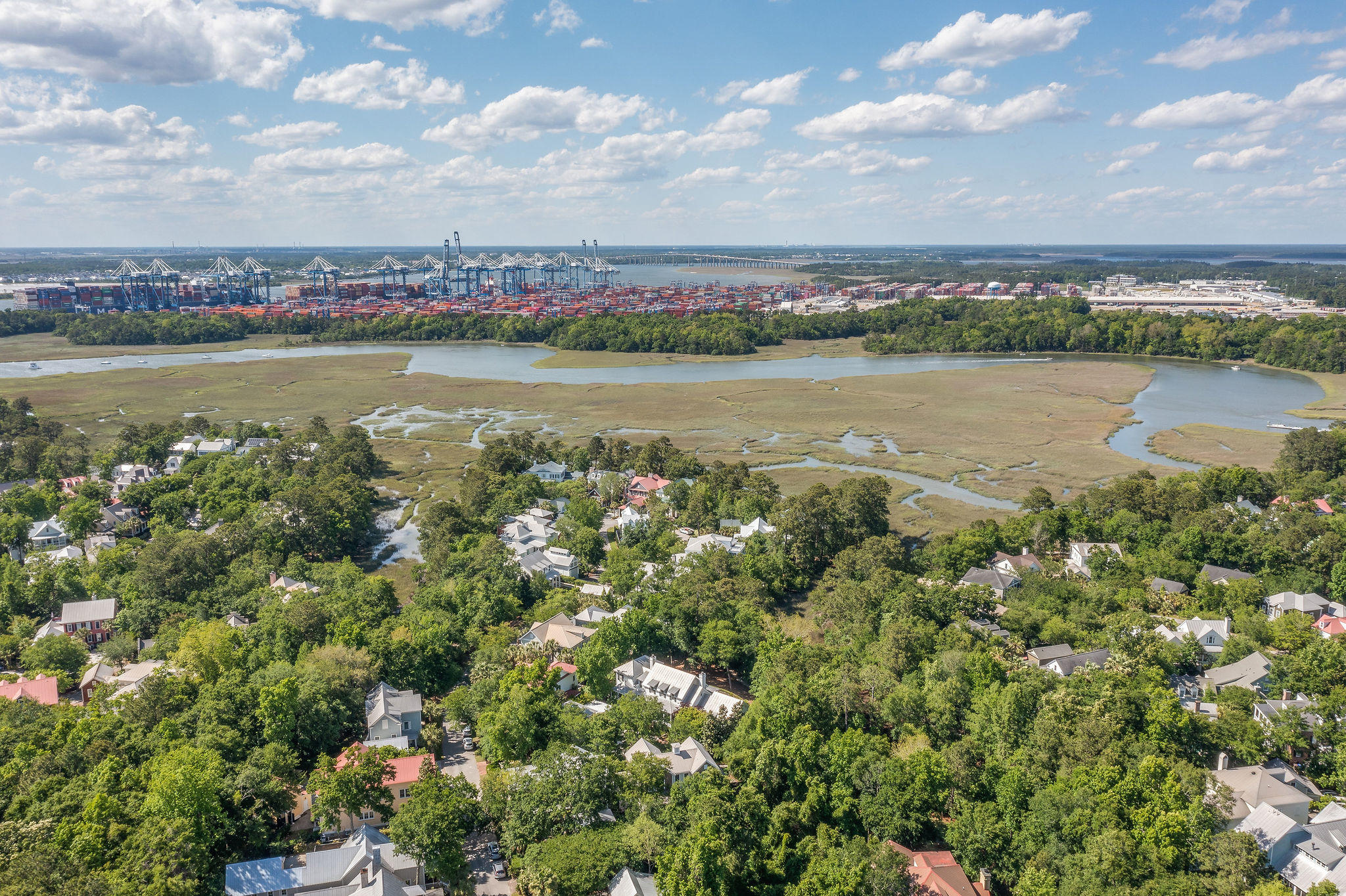 50 Hopetown Road Mount Pleasant, SC 29464 - Photo 72 of 72 Aerial of Hobcaw Creek