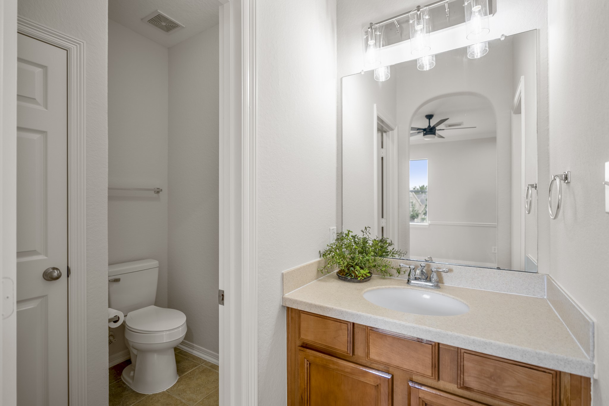 18602 Yorkshire Manor Court Spring, TX 77379 - Photo 29 of 50 a bathroom with a sink a toilet and shower