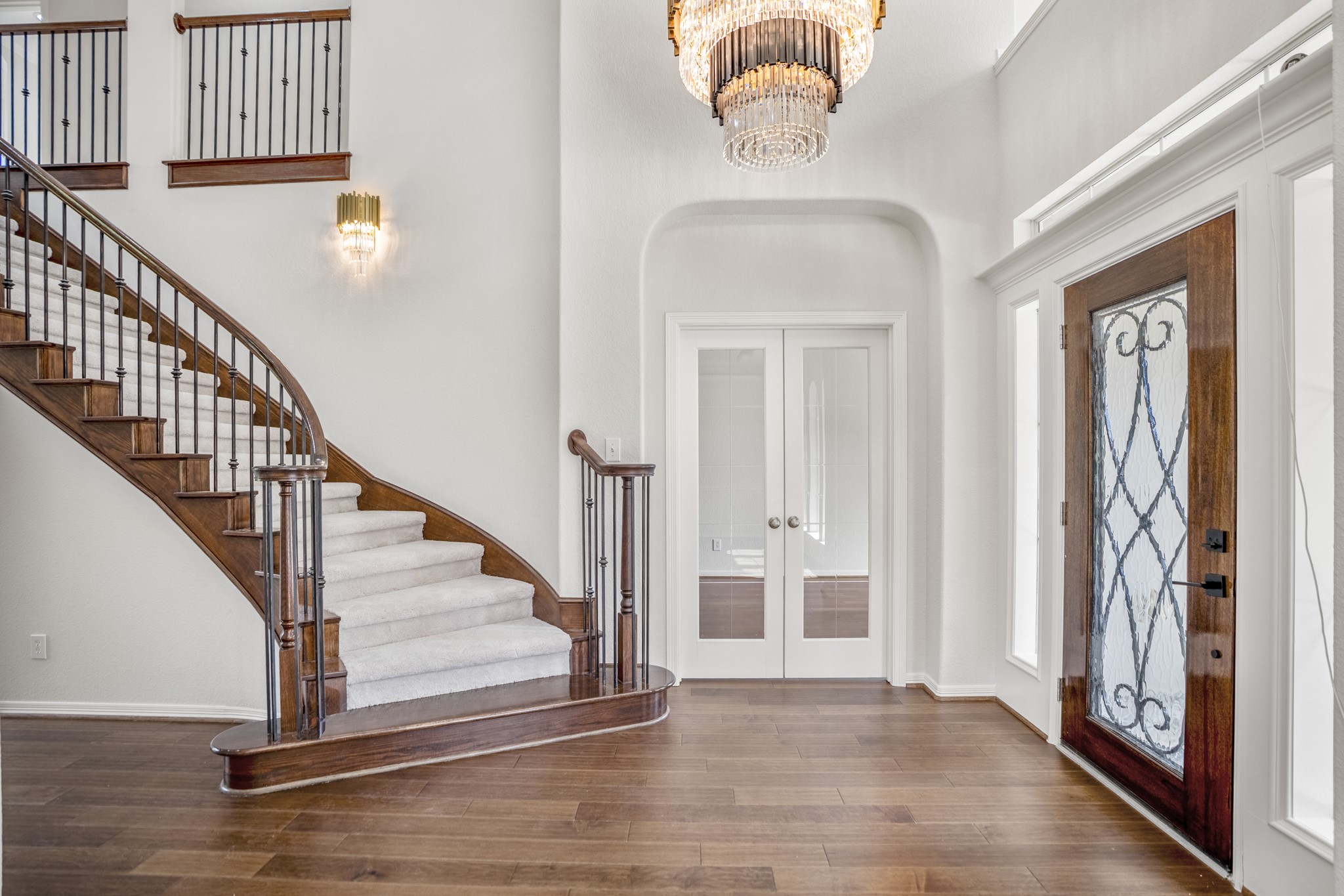 18602 Yorkshire Manor Court Spring, TX 77379 - Photo 9 of 50 a view of entryway and hall with wooden floor