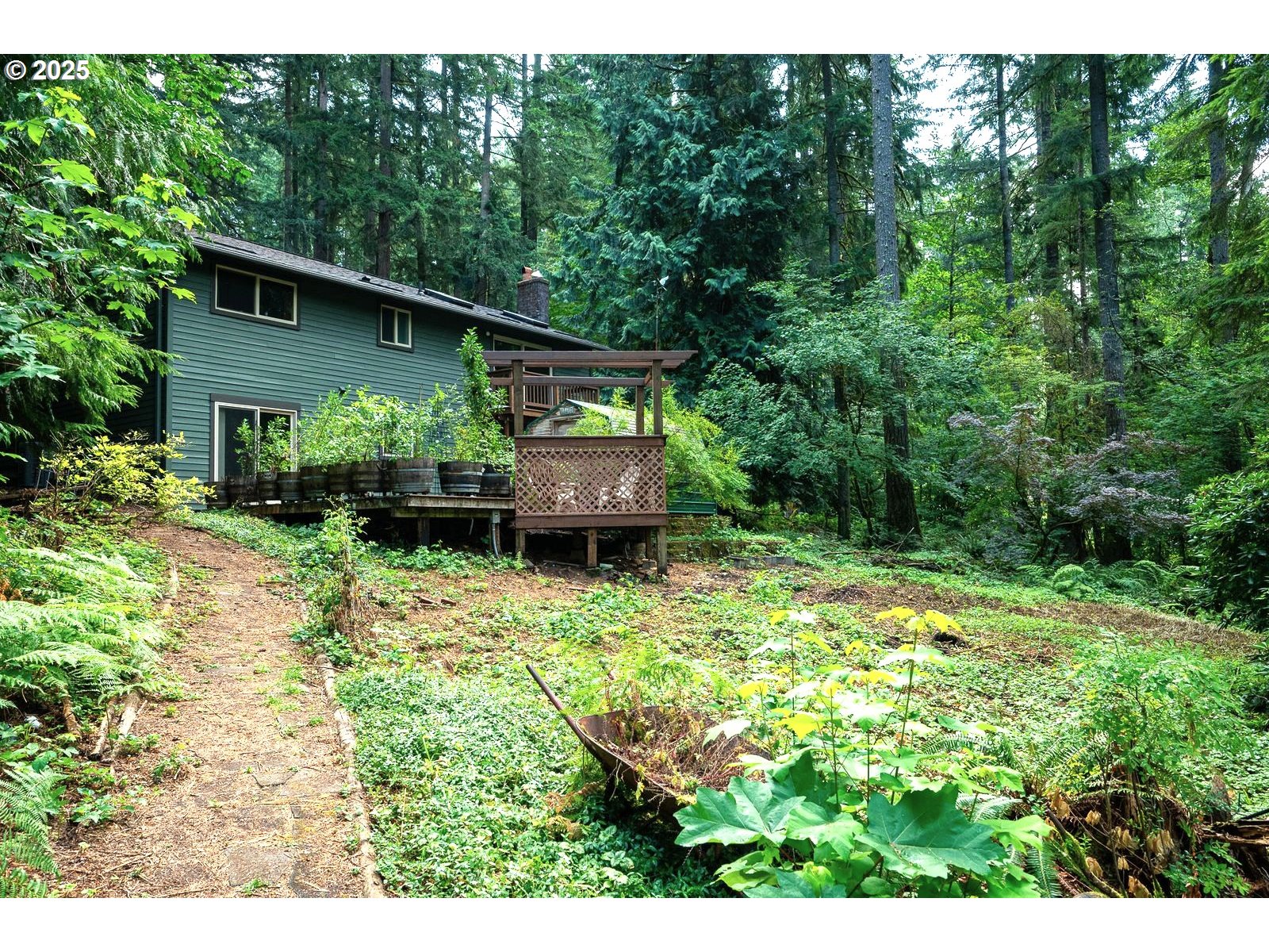 18335 Southeast 370th Avenue Sandy, OR 97055 - Photo 37 of 42 a backyard of a house with yard and trampoline