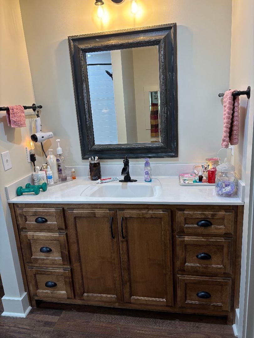 124 Hayes Fork Creek Road Dover, TN 37058 - Photo 23 of 29 a bathroom with a sink and a mirror