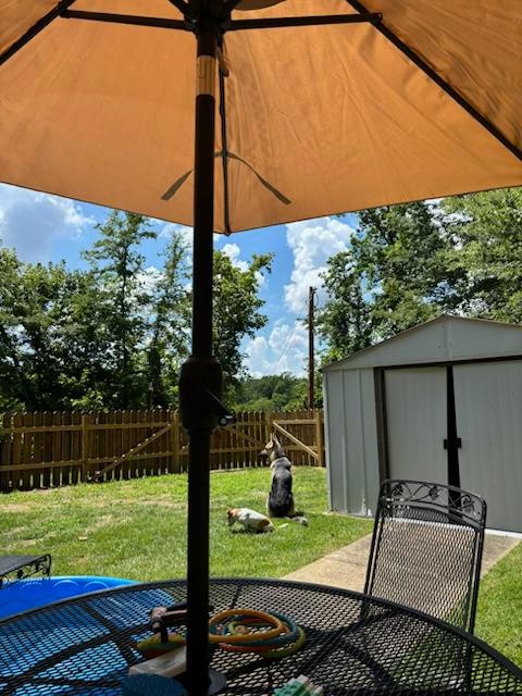 124 Hayes Fork Creek Road Dover, TN 37058 - Photo 10 of 29 a view of a wooden deck with a yard