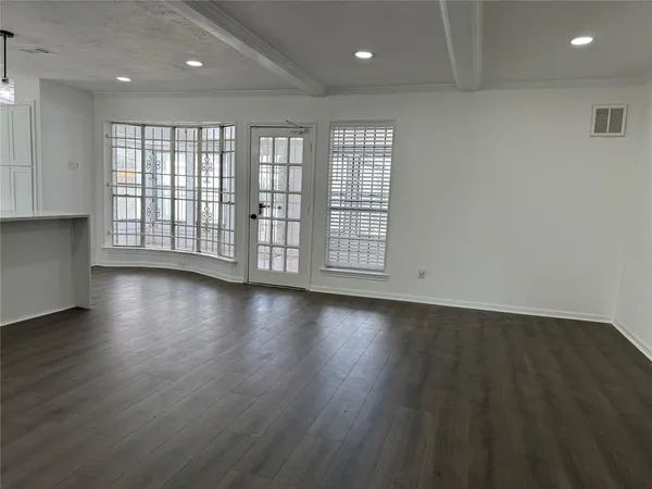 a room with toys and a window