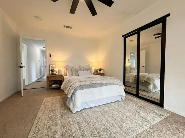 a outdoor living space with furniture