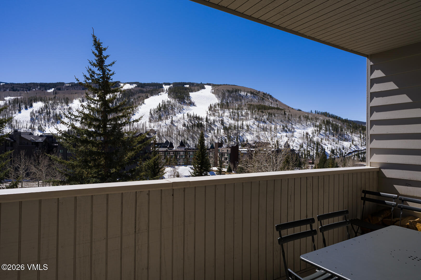 625 North Frontage Road West, Unit 32B Vail, CO 81657 - Photo 12 of 34 a view of a balcony with an outdoor space