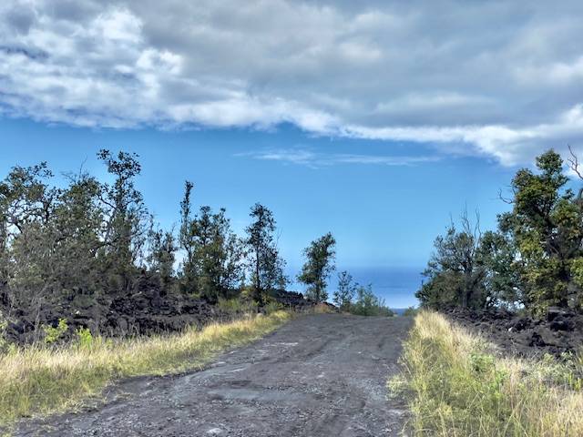 92-1080 Rd To The Sea Ocean View, HI 96704 - Photo 21 of 28 a view of a yard with a tree in the background