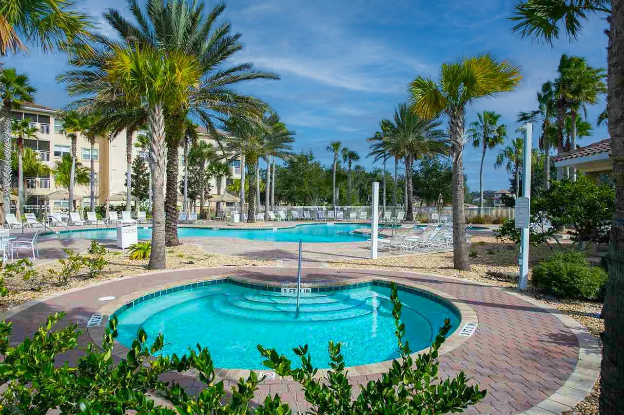 80 Riverview Bend South, Unit 814 Palm Coast, FL 32137 - Photo 36 of 39 a view of a swimming pool with a patio