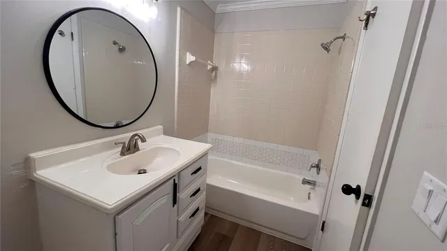 a close up of a bathtub in a shelf