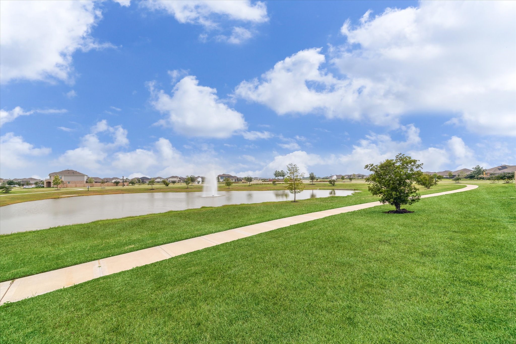 1523 Alpine Drive Rosharon, TX 77583 - Photo 24 of 25 a view of a lake and a city
