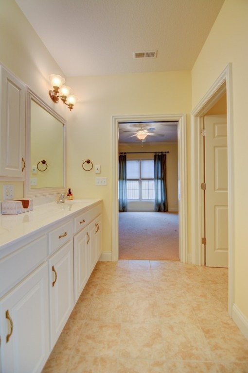 2930 Augusta Avenue Decatur, IL 62521 - Photo 19 of 28 a spacious bathroom with a shower a sink and a mirror