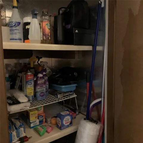 a close view of water heater room