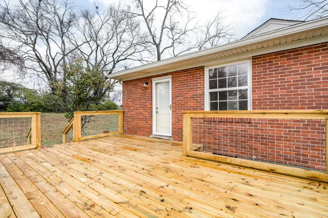 a backyard of a house