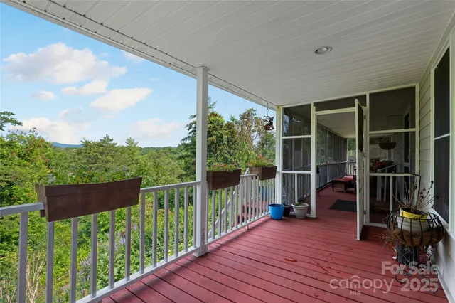 a swimming pool with outdoor seating