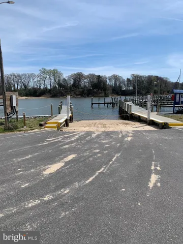 a view of a lake with a garden