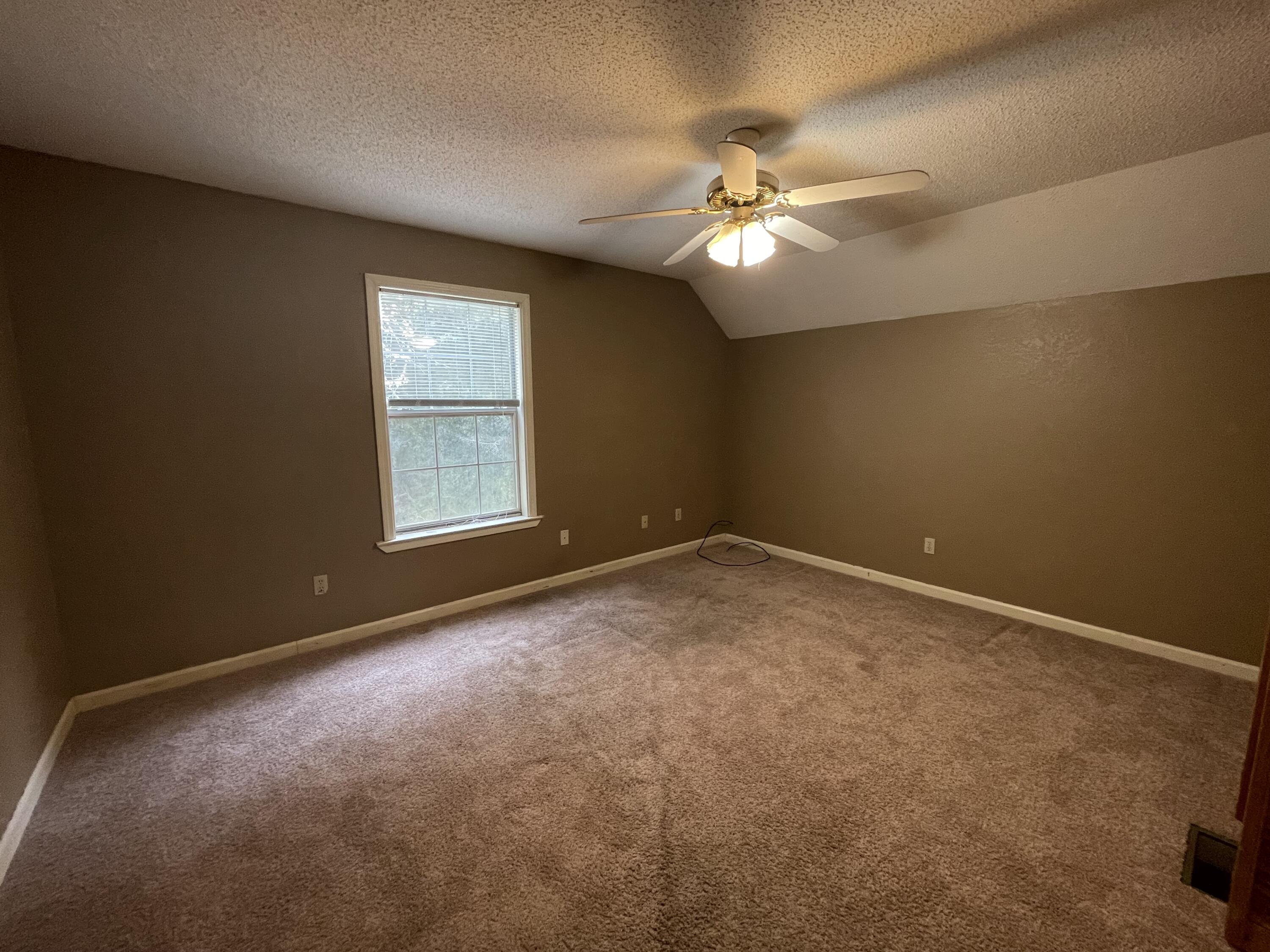 5341 Galiver Cutoff Baker, FL 32531 - Photo 13 of 13 an empty room with a chandelier fan and windows