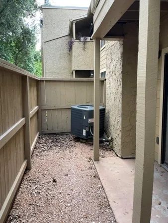 a backyard of a house