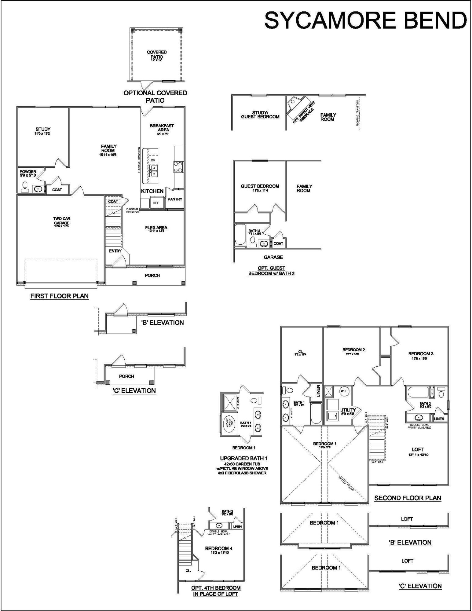 103 Kirkstall Way Georgetown, KY 40324 - Photo 2 of 2 Sycamore Bend Floorplan Revised 8.8.24