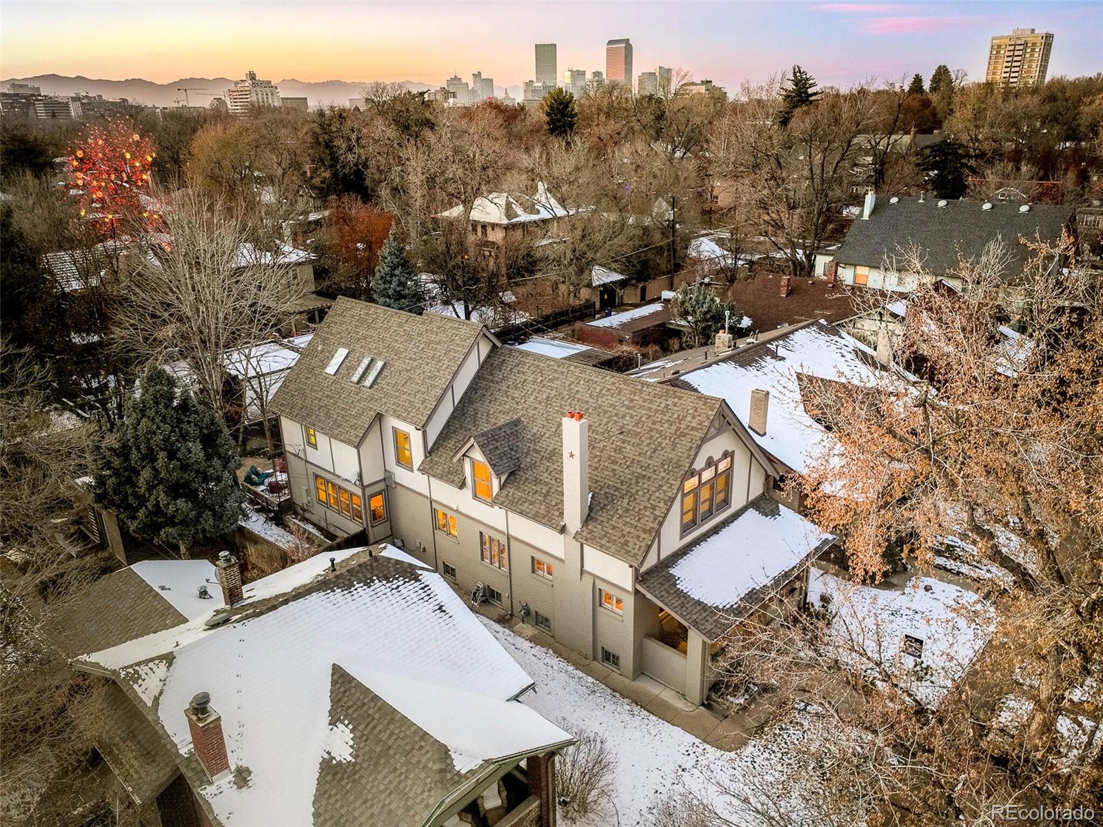 655 Gilpin Street Denver, CO 80218 - Photo 27 of 29 an aerial view of a house with a garden