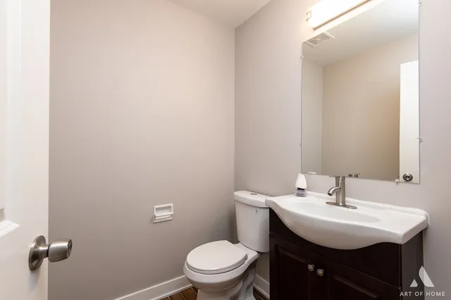 a view of a room with a window