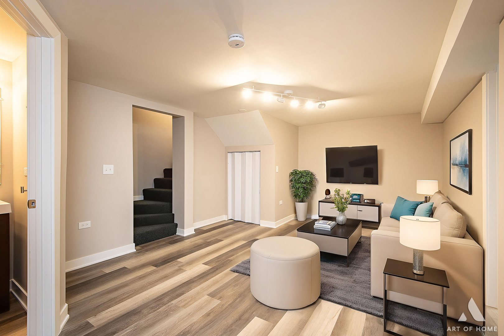 14924 Indiana Avenue Dolton, IL 60419 - Photo 64 of 73 a living room with furniture and a flat screen tv