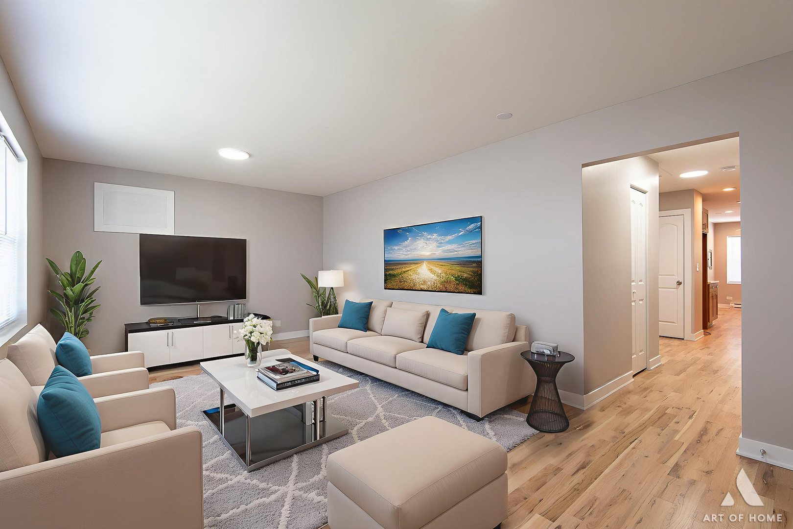 14924 Indiana Avenue Dolton, IL 60419 - Photo 8 of 73 a living room with furniture and a flat screen tv