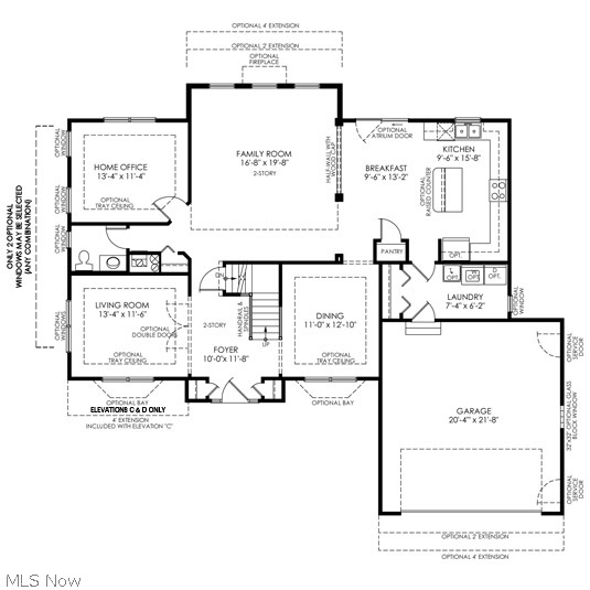 3246 Case Road Avon, OH 44011 - Photo 2 of 7 Kensington First Floor Layout.