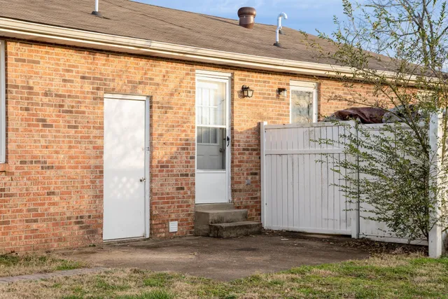 a front view of a building