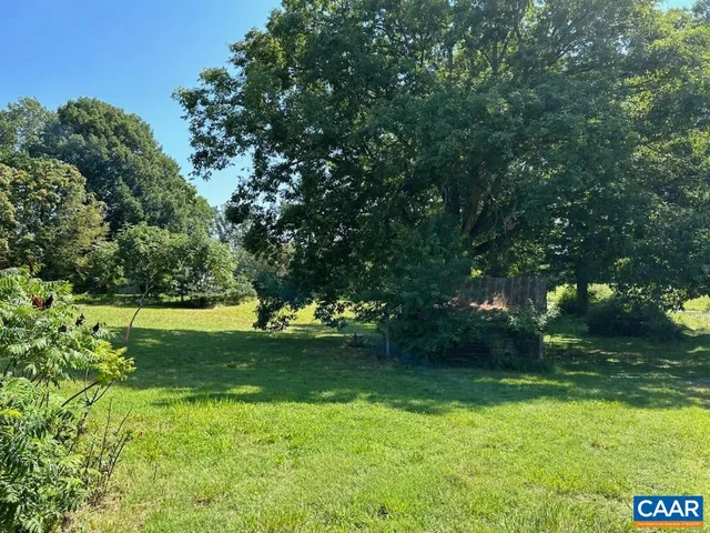 a view of a trees with a yard