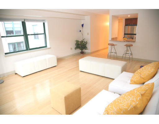 108 Peterborough Street, Unit 4G Boston, MA 02215 - Photo 3 of 7 a living room with furniture and a large window