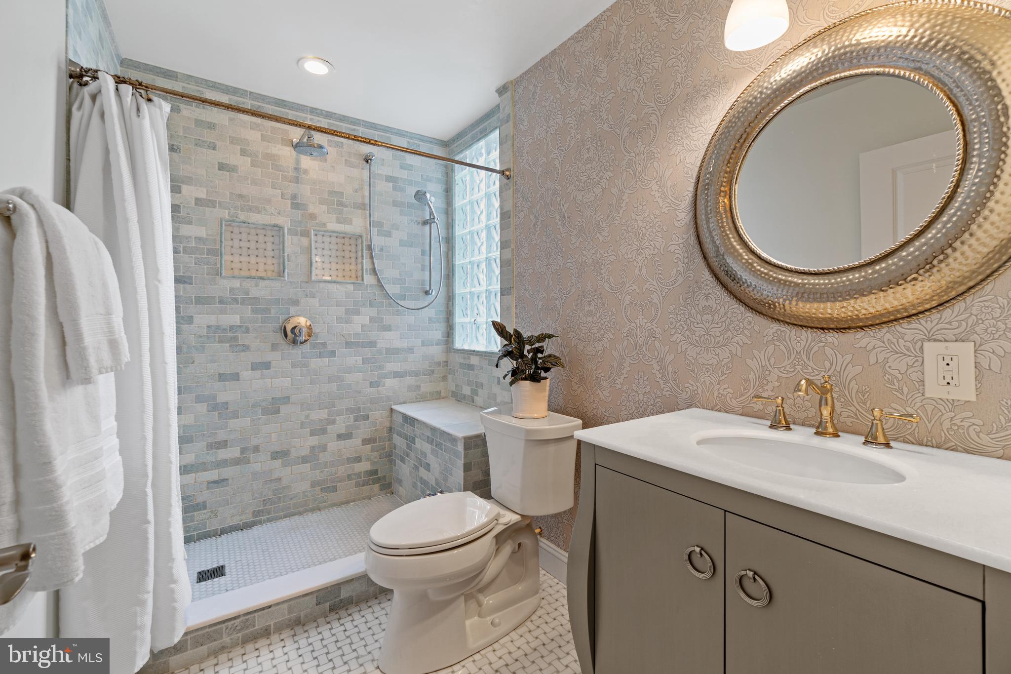 2531 Eastern Avenue Baltimore, MD 21224 - Photo 30 of 49 Luxe Bath Two; walk-in shower, marble vanity