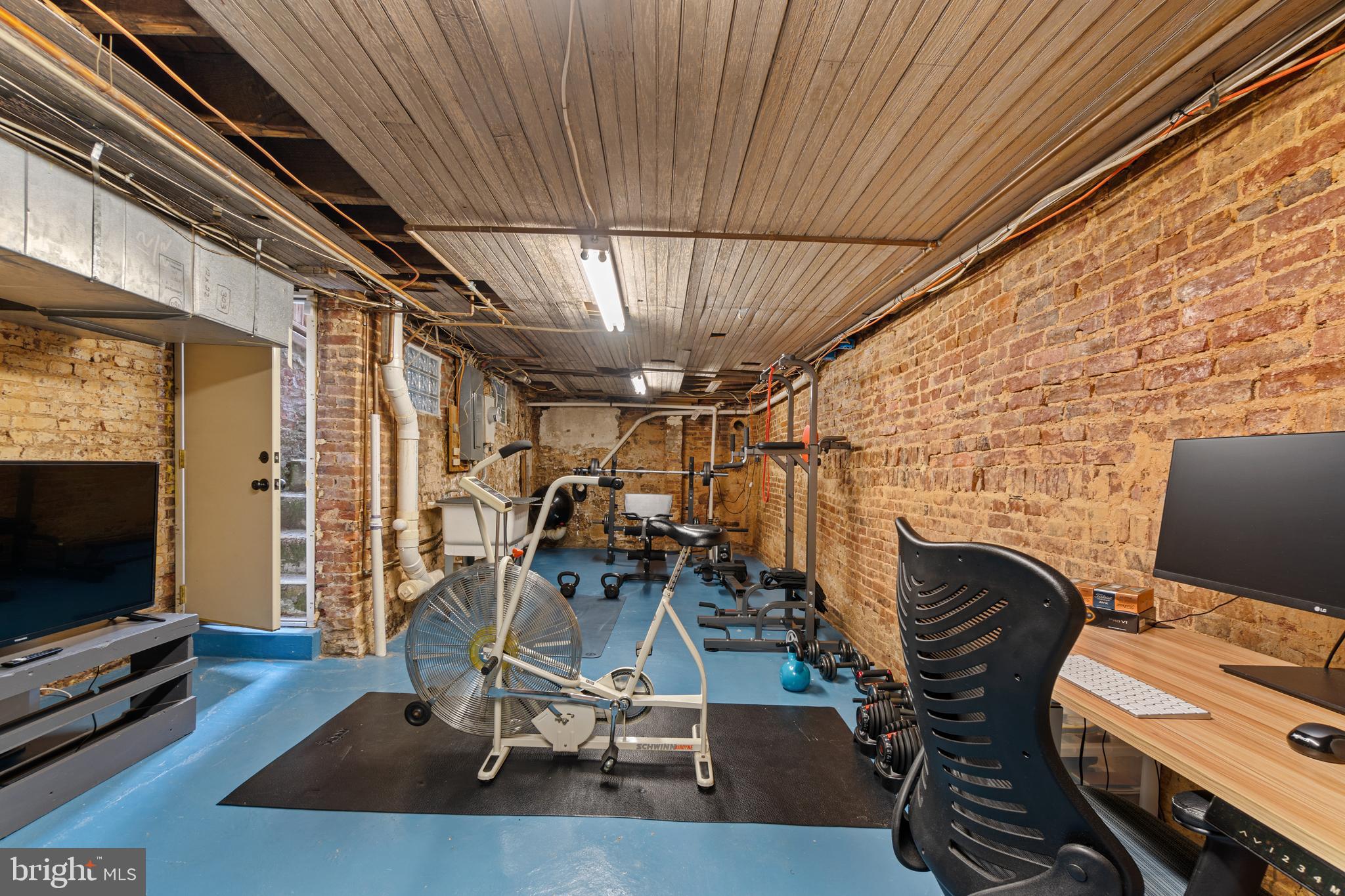 2531 Eastern Avenue Baltimore, MD 21224 - Photo 38 of 49 Semi-finished basement; fitness area +storage room