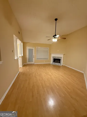 a view of a livingroom with a chandelier