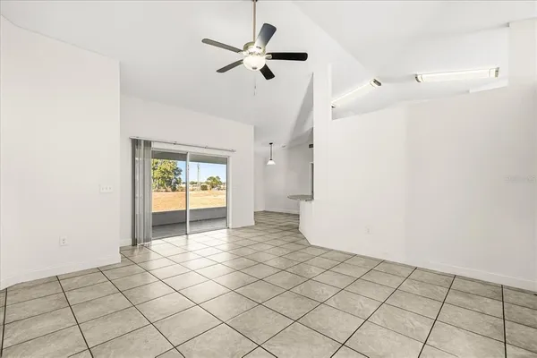 a view of an empty room and window