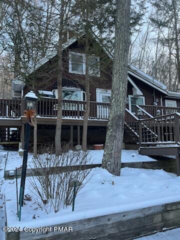 6349 Decker Road Bushkill, PA 18324 - Photo 4 of 28 a front view of a house with porch