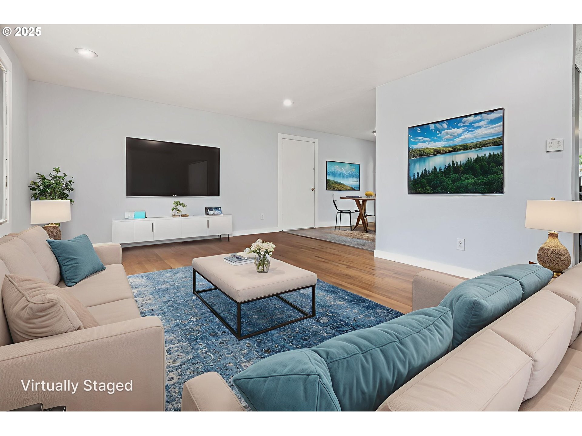 1203 Northeast 190th Place Portland, OR 97230 - Photo 5 of 48 a living room with furniture and a flat screen tv