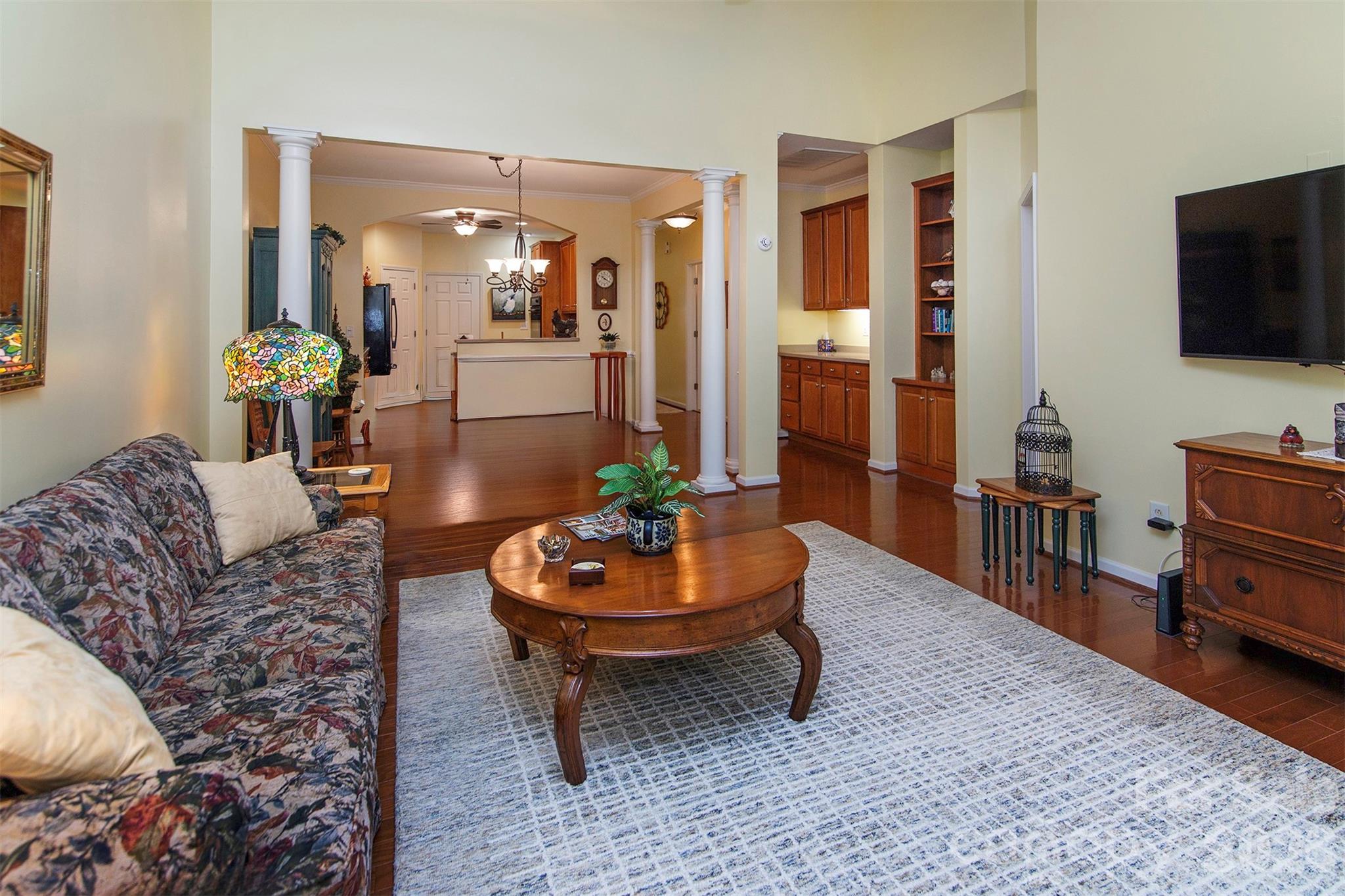 215 Garnet Court Fort Mill, SC 29708 - Photo 4 of 16 a living room with furniture and a flat screen tv