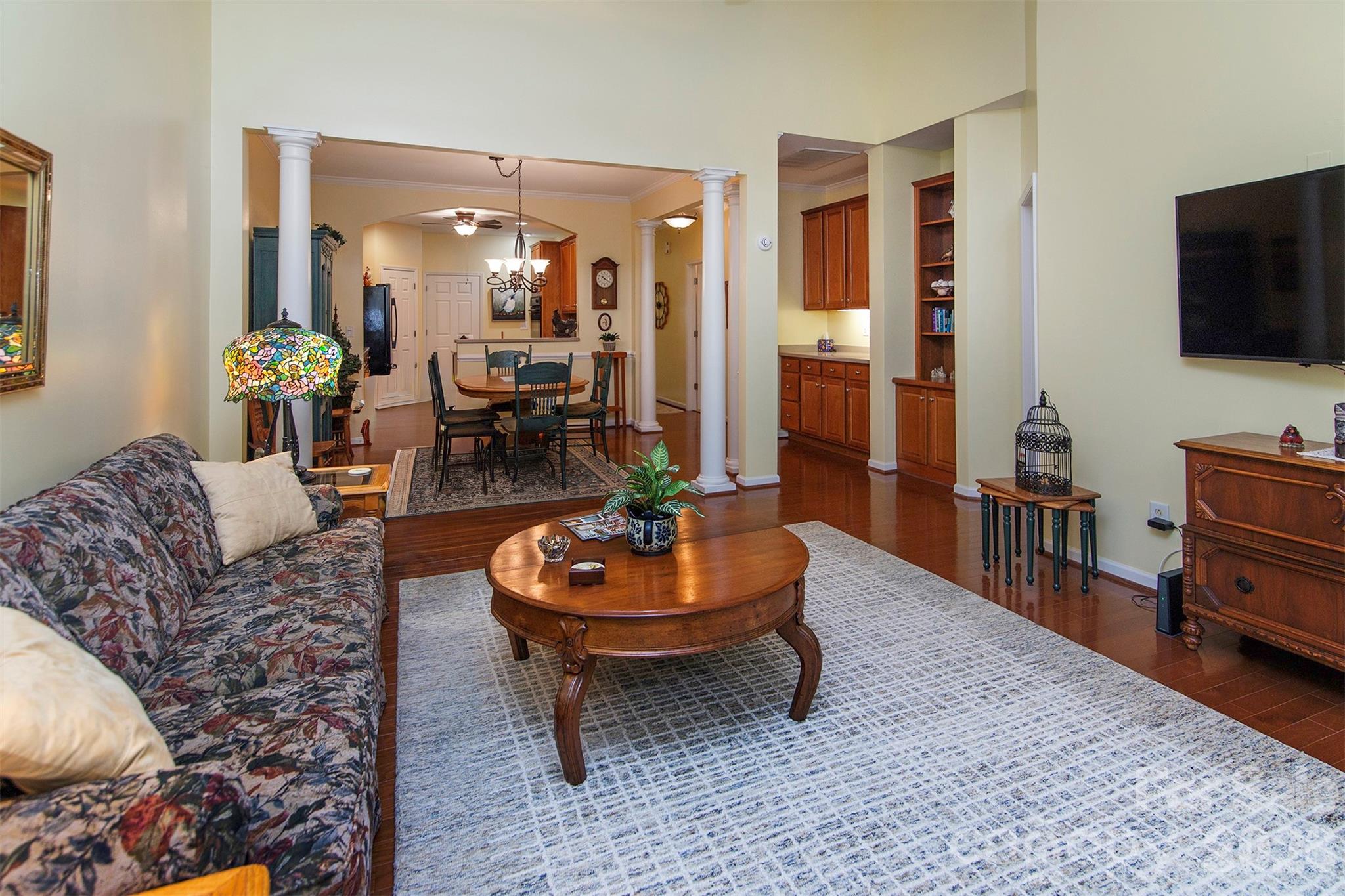 215 Garnet Court Fort Mill, SC 29708 - Photo 5 of 16 a living room with furniture and a flat screen tv