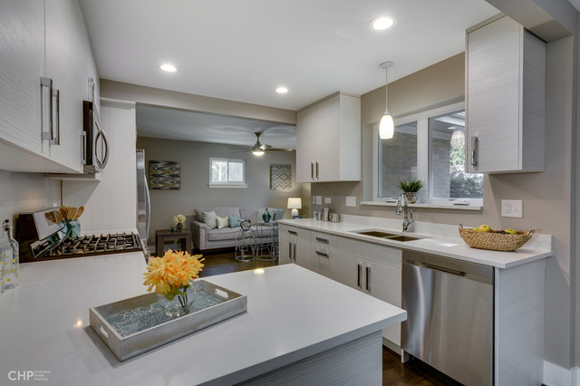261 East Quincy Street Riverside, IL 60546 - Photo 8 of 26 a kitchen with a sink stove and cabinets