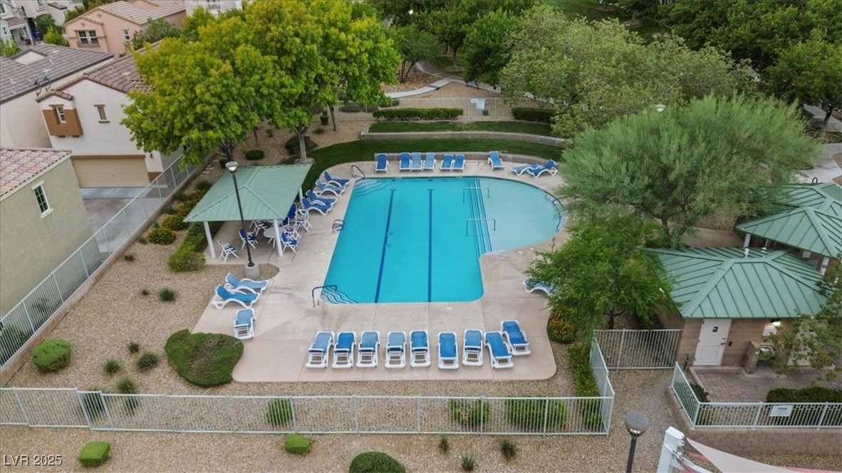9040 Magnetic Court Las Vegas, NV 89149 - Photo 31 of 43 Community pool with a patio area