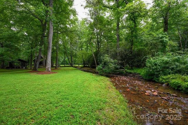 a view of a backyard with a garden