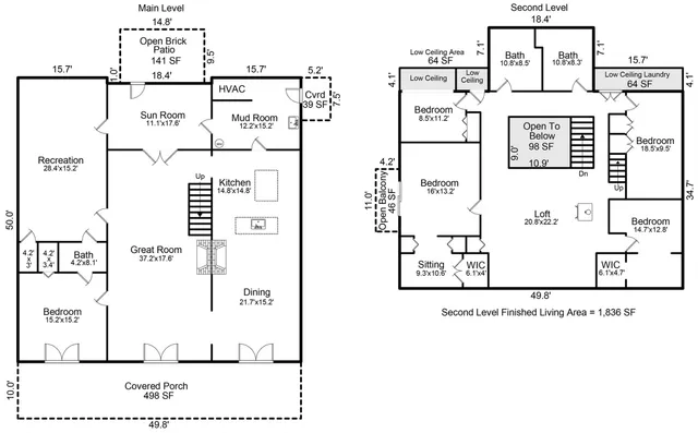 a view of park with large trees