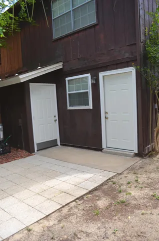 a house with a outdoor space