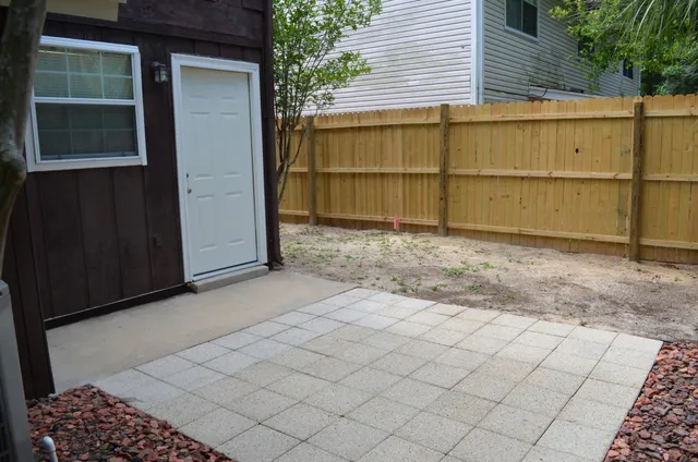 a view of backyard space