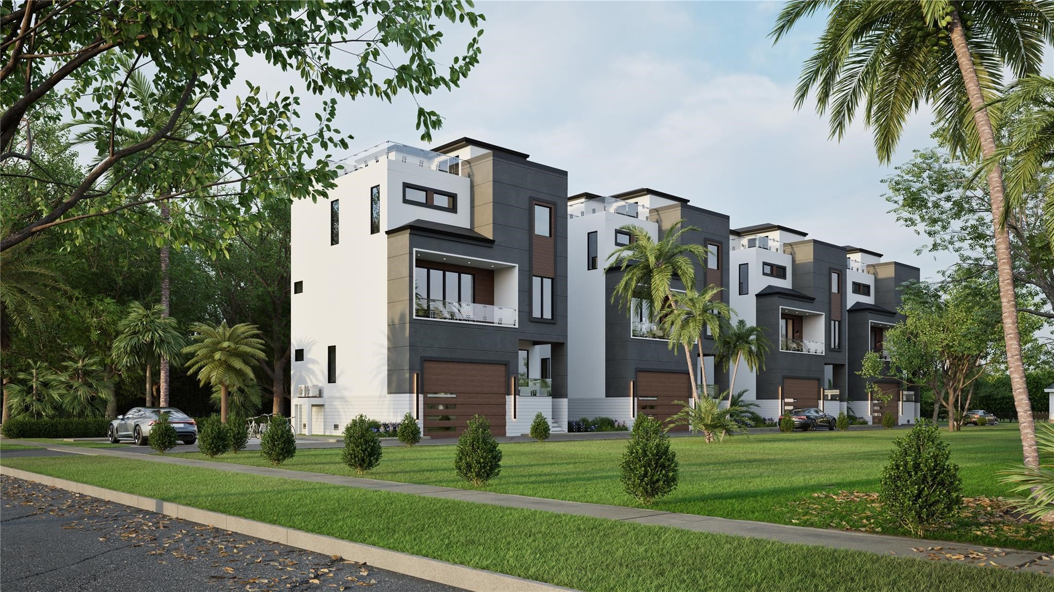 4612 Pickfair Street Houston, TX 77026 - Photo 2 of 11 a multi story building with a yard and a palm tree