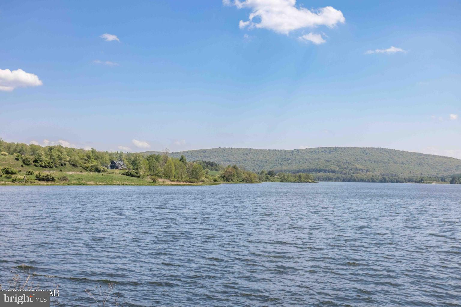 92 Easton Road Trout Run, PA 17771 - Photo 19 of 108 Serene lake with lush green hills.