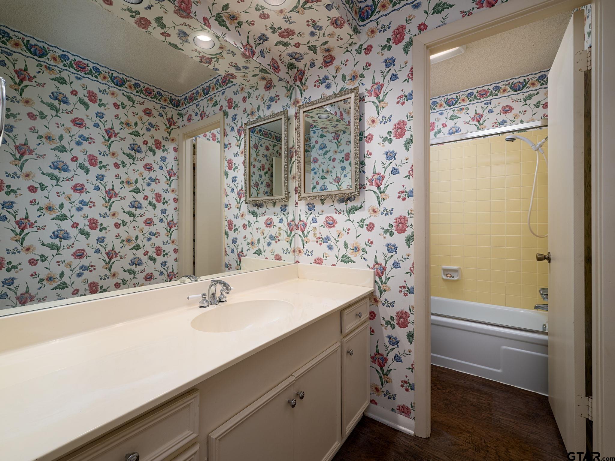 2513 Merry Lane Tyler, TX 75701 - Photo 18 of 26 a bathroom with a sink and a mirror