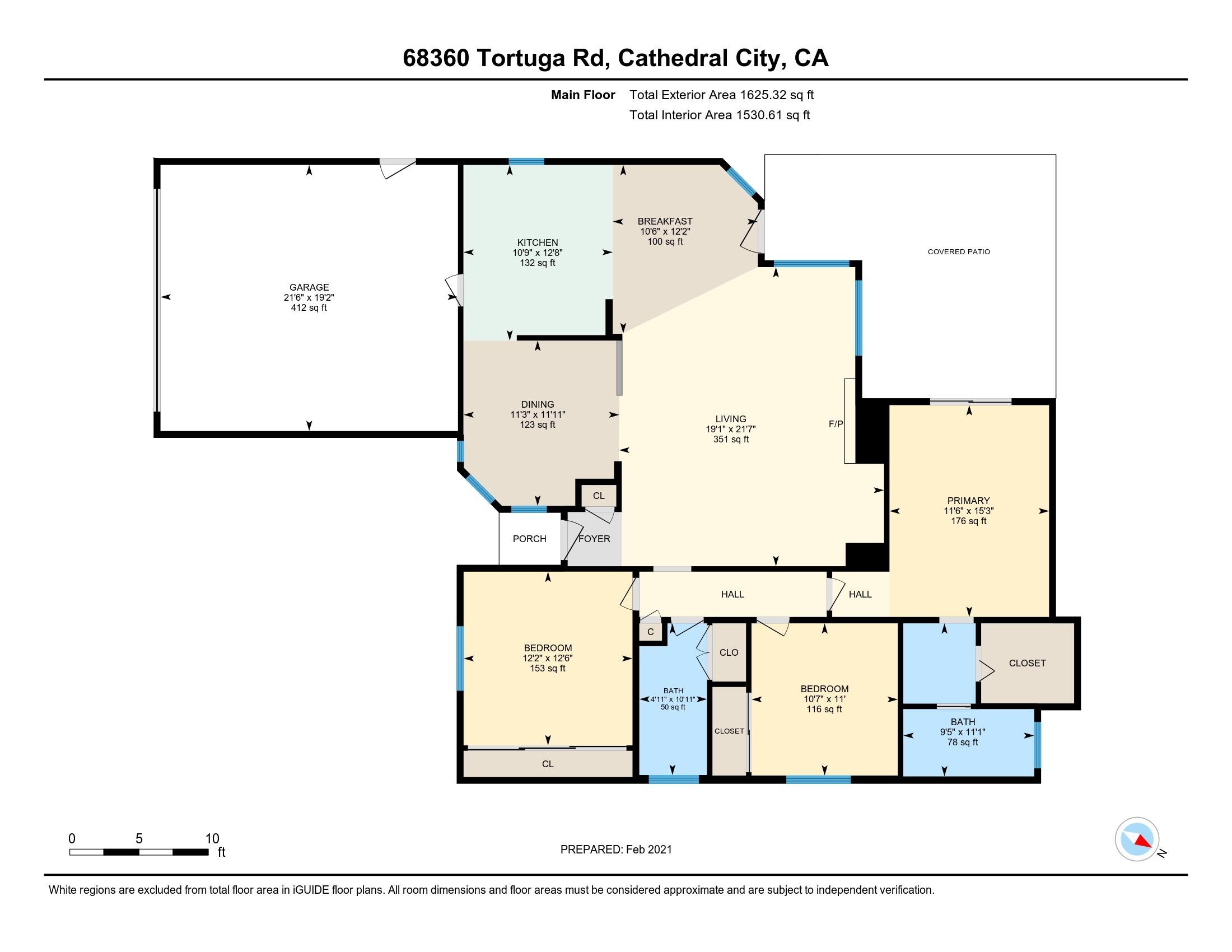 68360 Tortuga Road Cathedral City, CA 92234 - Photo 29 of 29 Floorplan