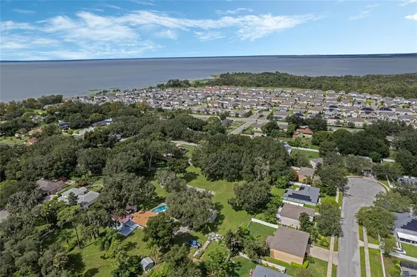 an aerial view of a city