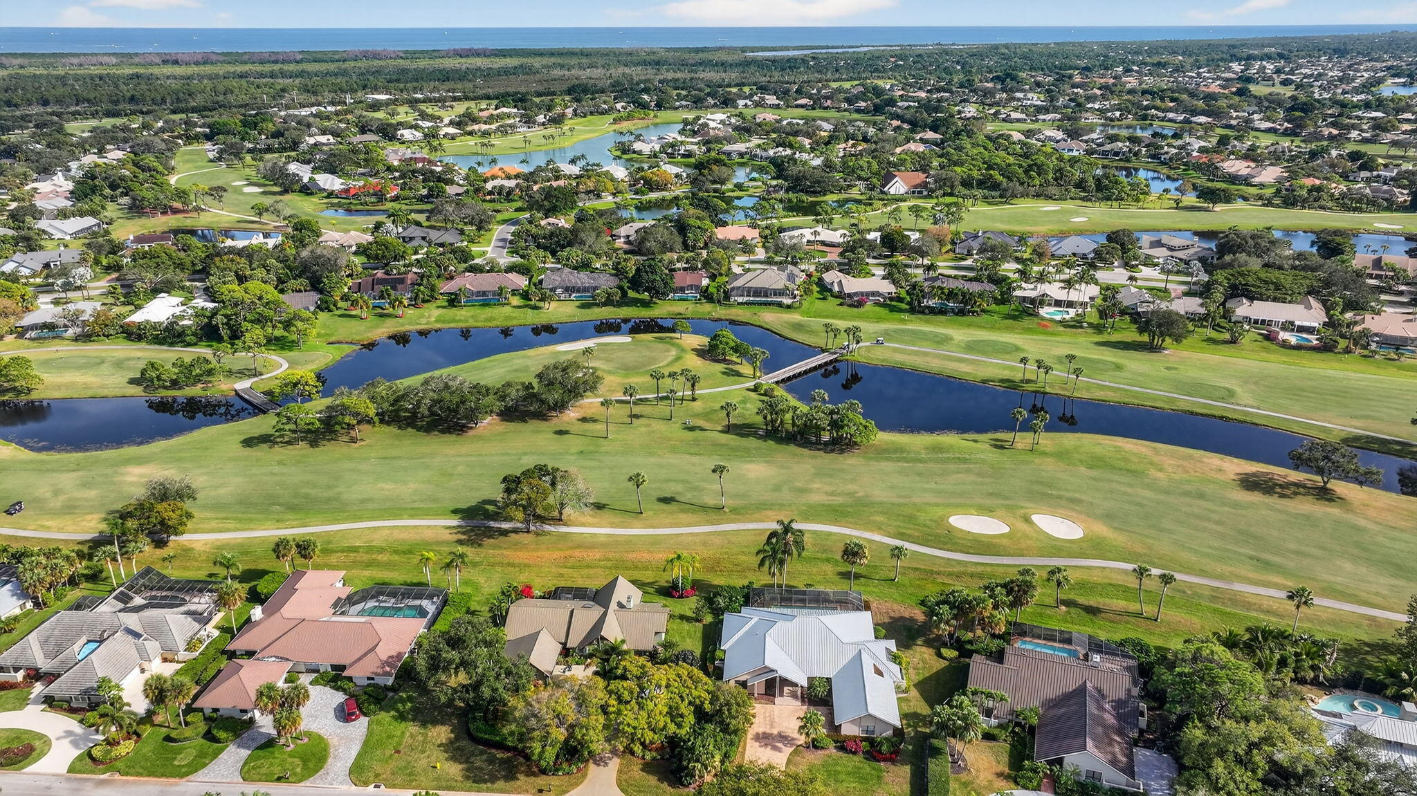 5650 Southeast Foxcross Place Stuart, FL 34997 - Photo 58 of 62 Golf Course with Ocean